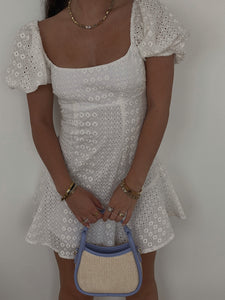 Zara Eyelet Mini Dress