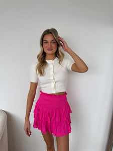 S16369 Chantal Smocking Skort