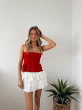 Load image into Gallery viewer, Keyla Stapless Knit Peplum Top