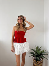 Load image into Gallery viewer, Keyla Stapless Knit Peplum Top