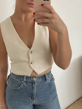 Load image into Gallery viewer, Wednesday Button Vest Top