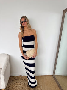 Andorra Stripe Knit Maxi Dress