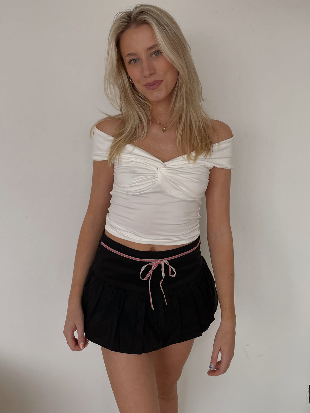 Farley Pleated Mini Skirt