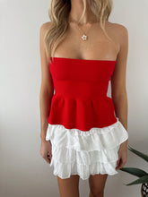 Load image into Gallery viewer, Keyla Stapless Knit Peplum Top