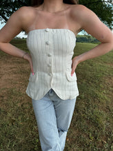 Load image into Gallery viewer, Aribella Strapless Striped Top