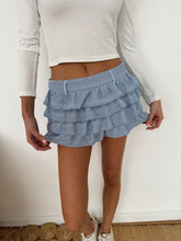 Load image into Gallery viewer, Coco Tiered Lace Ruffle Mini Skirt