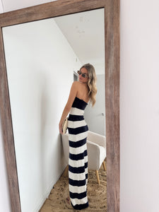 Andorra Stripe Knit Maxi Dress