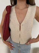 Load image into Gallery viewer, Blossom Hook &amp; Eye Cardigan Vest