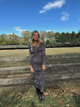 Load image into Gallery viewer, Kat Asymmetrical Long Sleeve Midi Dress