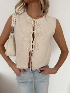 Christy Knitted Tie Front Cardigan