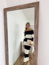 Load image into Gallery viewer, Acer Knit Off The Shoulder Stripe Dress