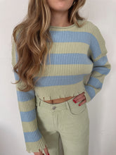 Load image into Gallery viewer, Henna Oversized Stripe Knit Sweater