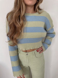 Henna Oversized Stripe Knit Sweater