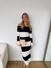 Load image into Gallery viewer, Acer Knit Off The Shoulder Stripe Dress