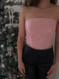 Marnie Leather Corset Top