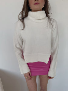 Caroline Turtleneck Crop Sweater