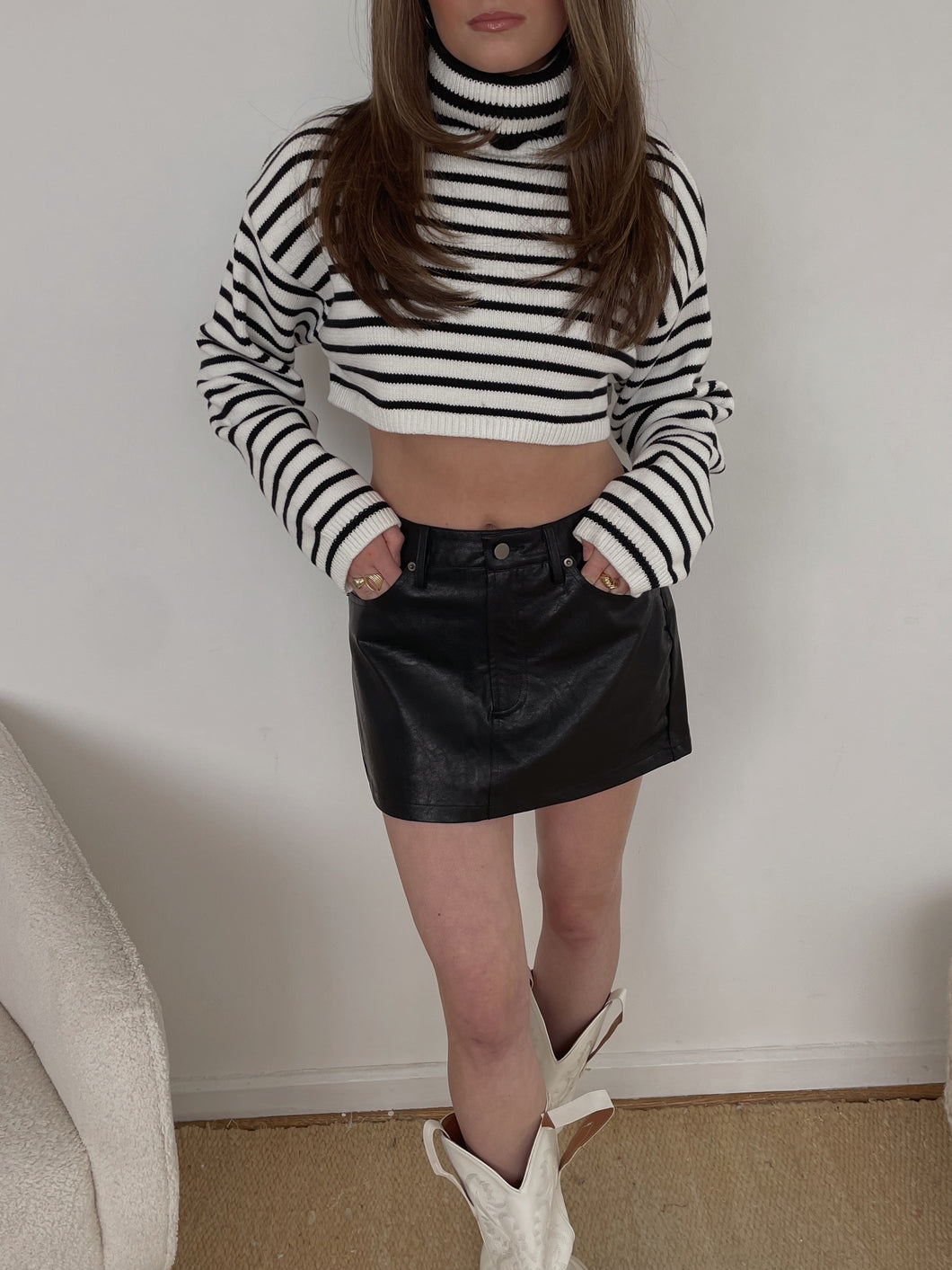 Karissa Leather Skirt