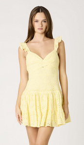 Lorissa Eyelet Mini Dress