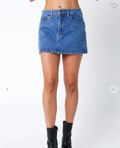 Charlee Denim Mini Skirt