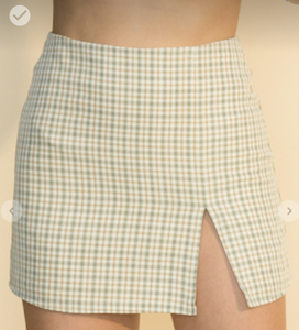 Rachael Plaid Mini Skirt